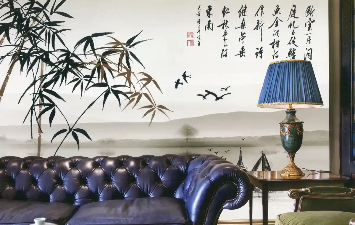 中式書畫大圖壁布