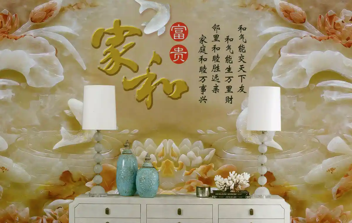 浮雕藝術大圖壁布