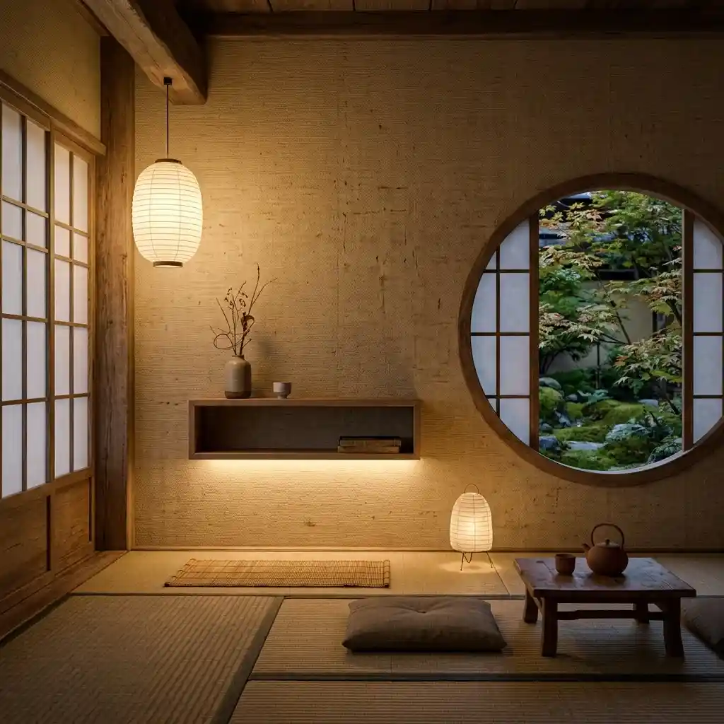 和室背景牆